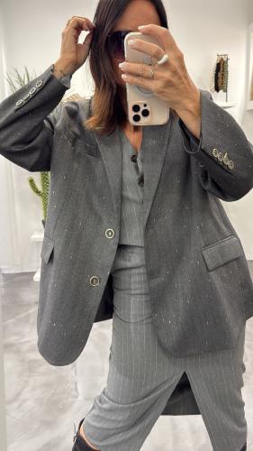 Veste Blazer oversize gris JQ44KEE IMPERIAL