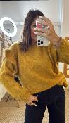 Pull en mohair moutarde MRK640 MR mae