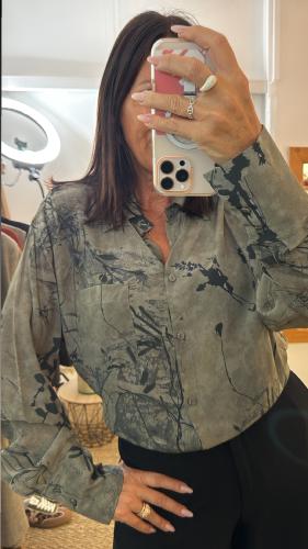 Chemise fluide kaki V36A0240 Souvenir 