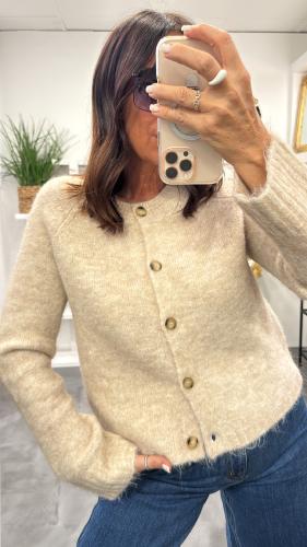 Gilet cardigan vanille SALMA GM