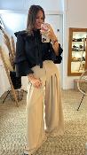 Pantalon fluide à pinces beige  P3ZQJHX IMPERIAL 