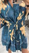 Robe courte fluide indigo M2394 MR