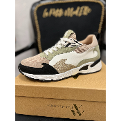 Baskets flamme kaki et noir Anita