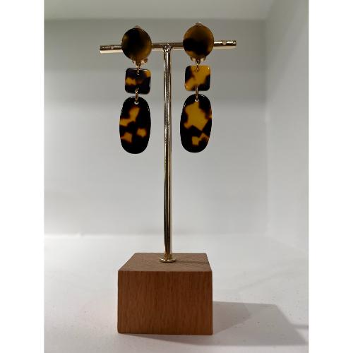 Boucles Oreilles Angélique Acétate miel