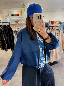 Veste bomber effet satin marine VHI4JGE IMPERIAL