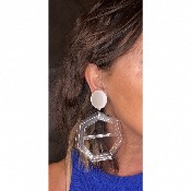 Boucles Oreilles transparent 