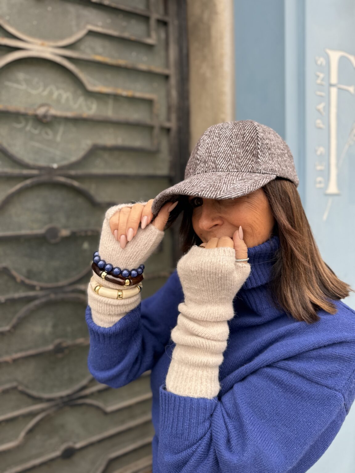 casquette chevron marron3