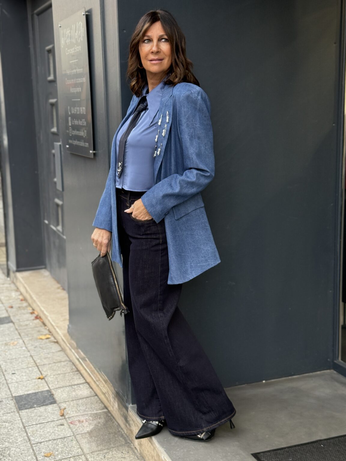 chemise jeans veste bleu vickymood dixie