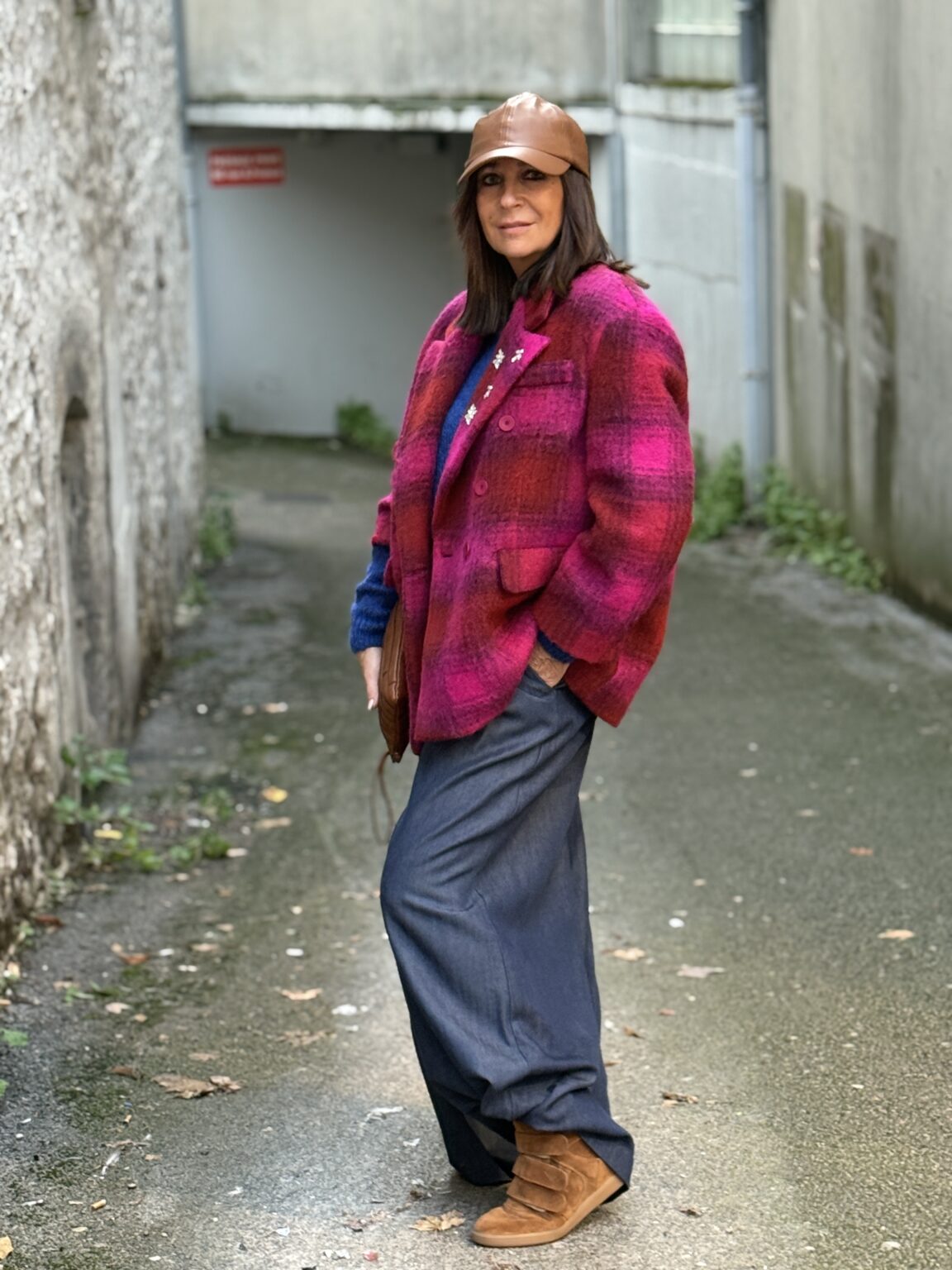 manteau pull pantalon fuschia bleu dixie grâce&mila6