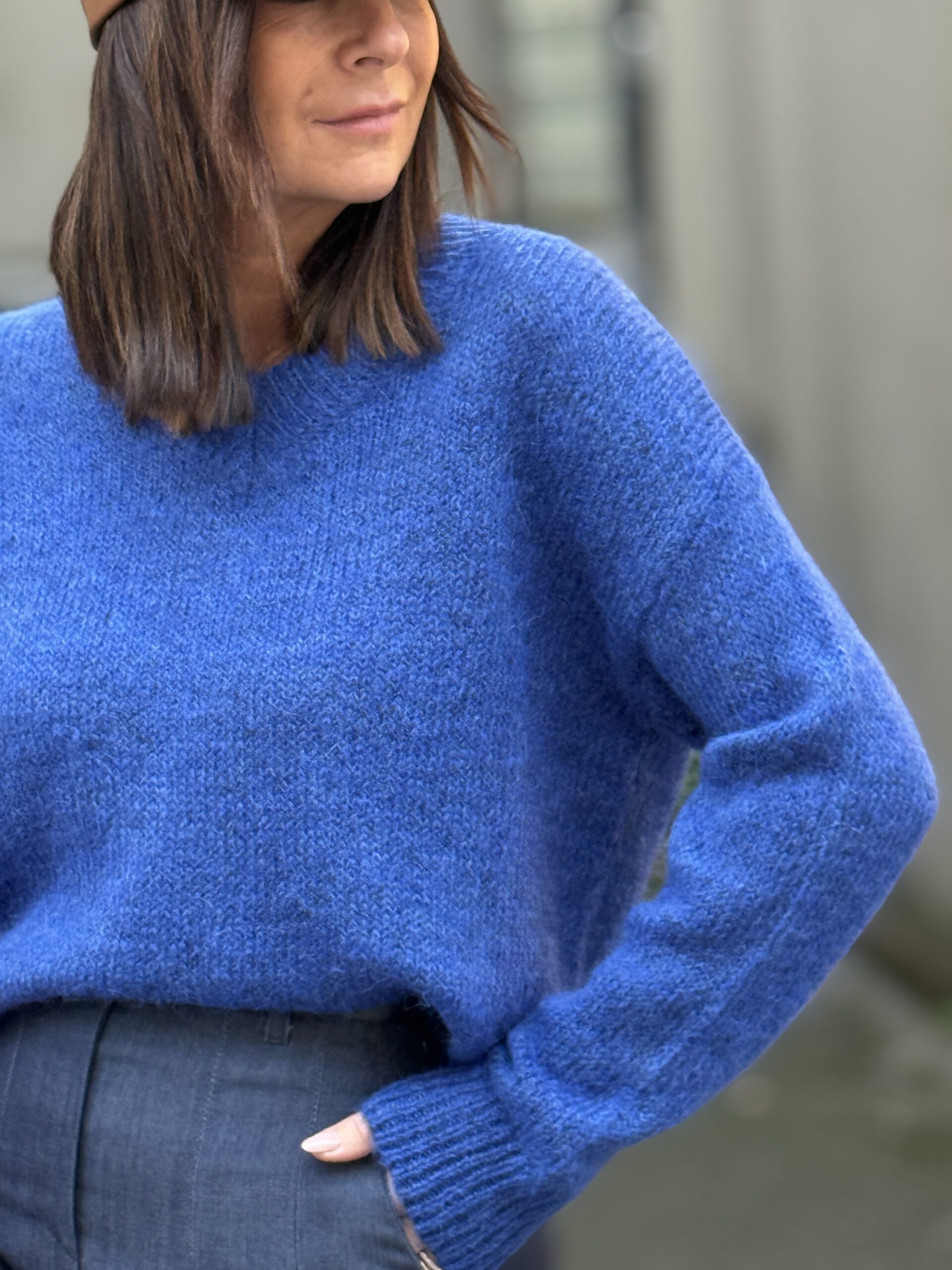 pull bleu grâce&mila