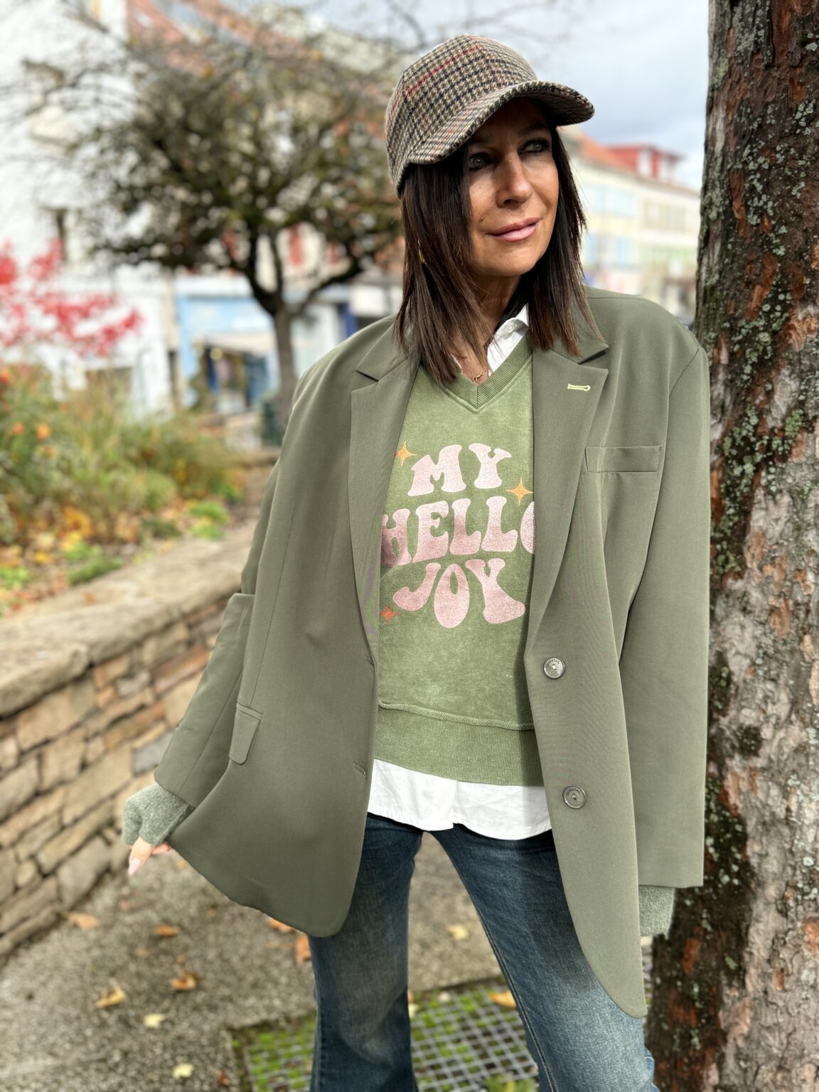 sweat veste kaki myhellojoy imperial