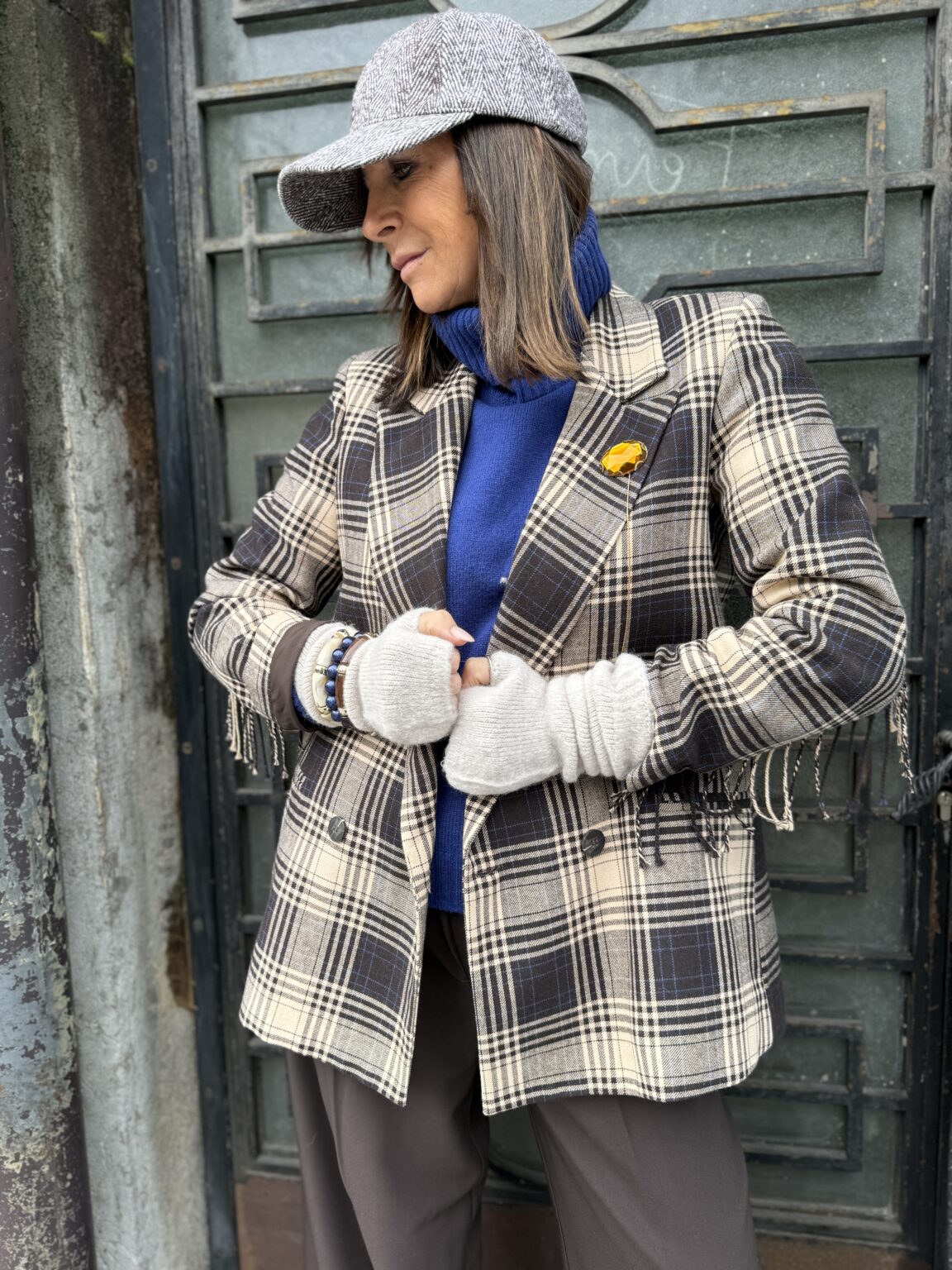 veste carreaux marron dixie4