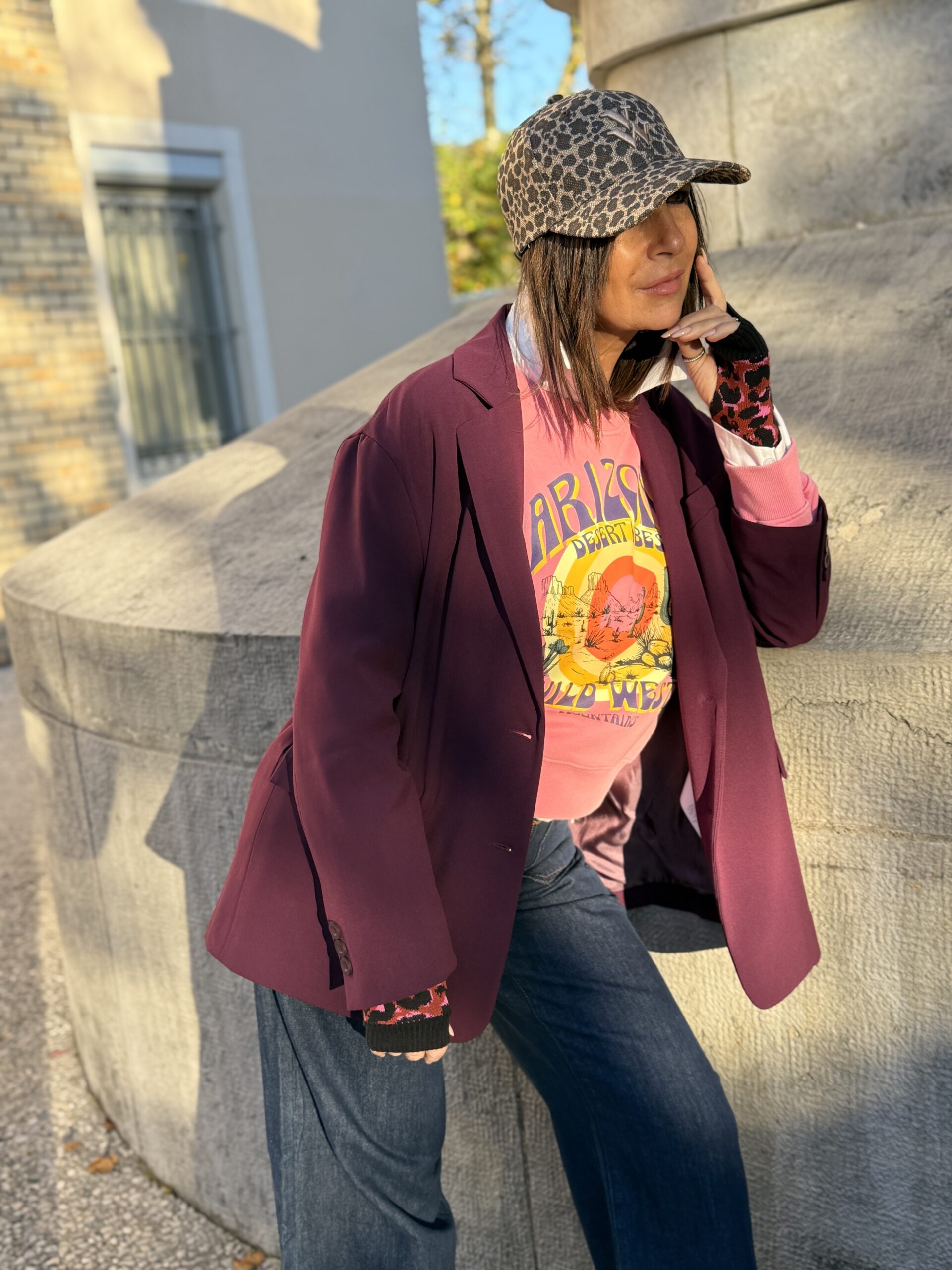 veste sweat bordeaux rose mhj dixie2