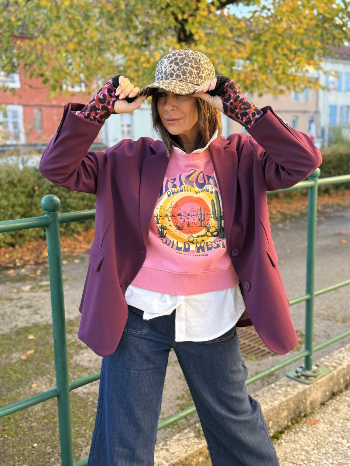 veste sweat bordeaux rose mhj dixie7