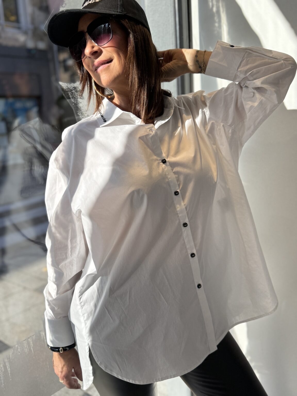 chemise blanche oversize brodee bsb7