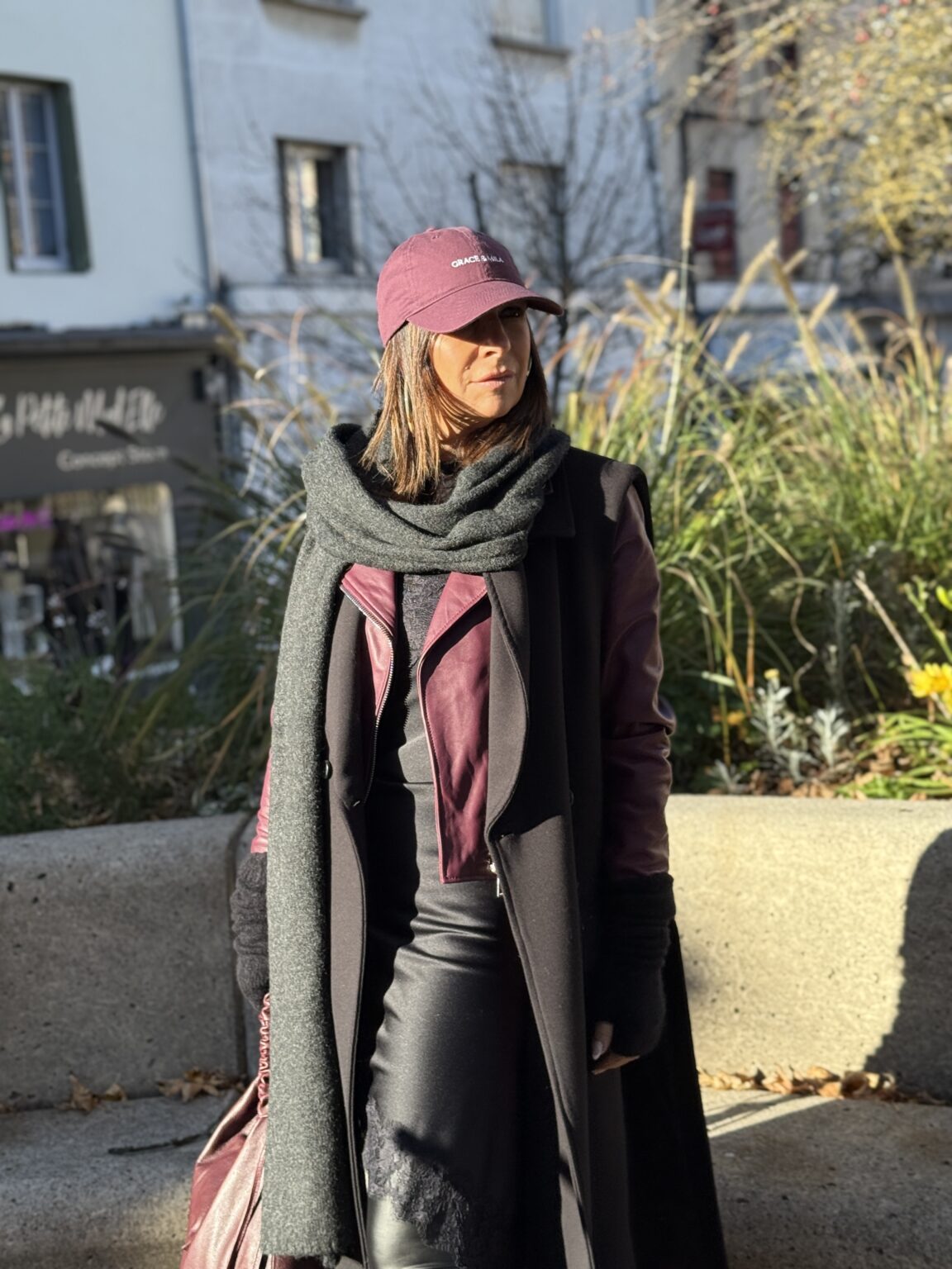 echarpe gris anthracite grace et mila1
