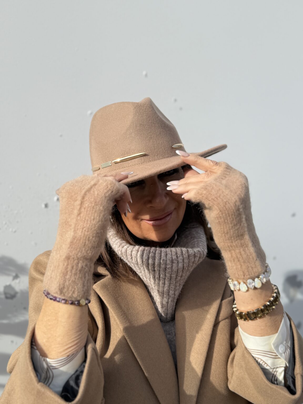 mitaines longues en baby alpaga camel (copie)