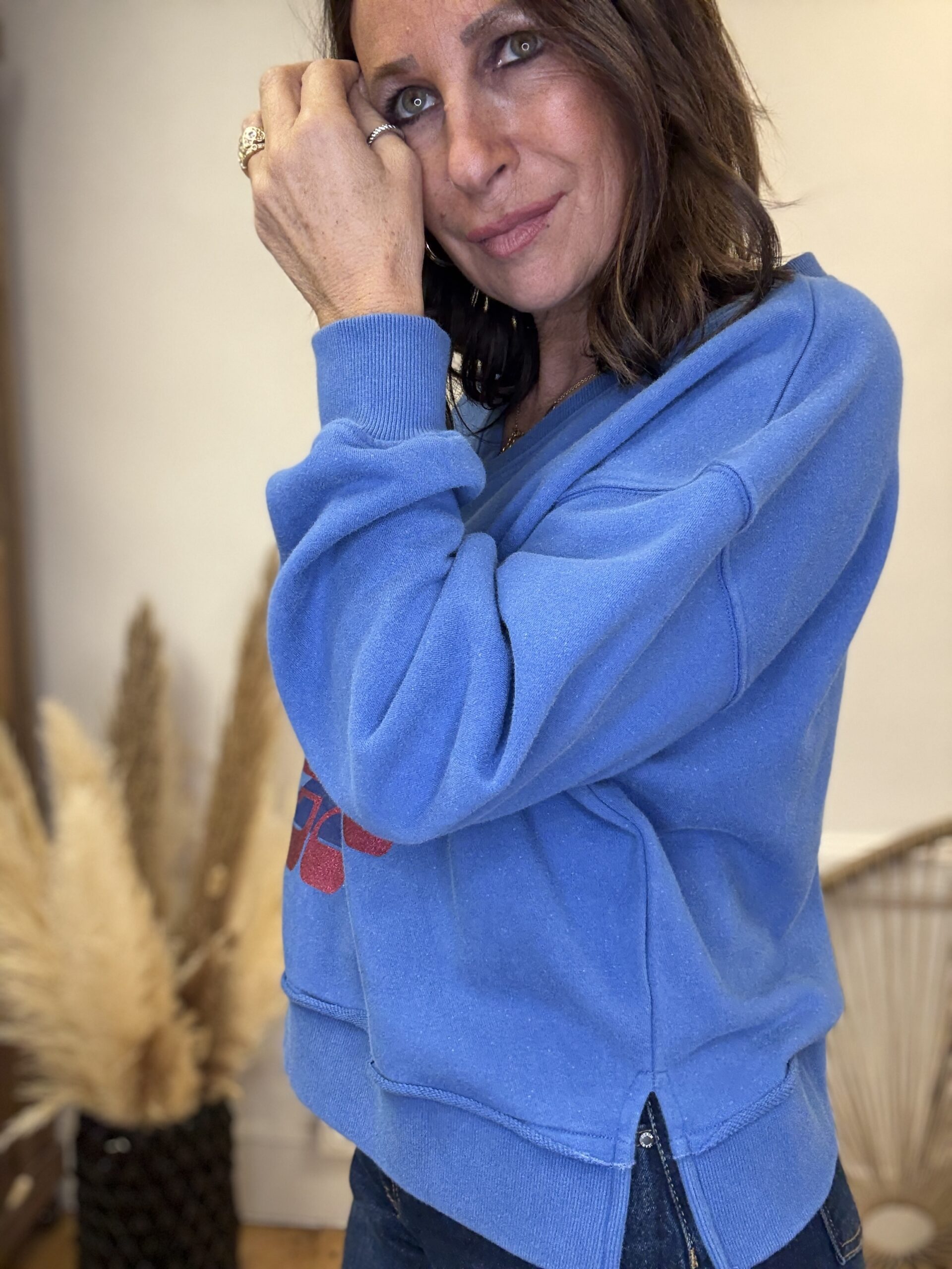 pull sweat hello joy