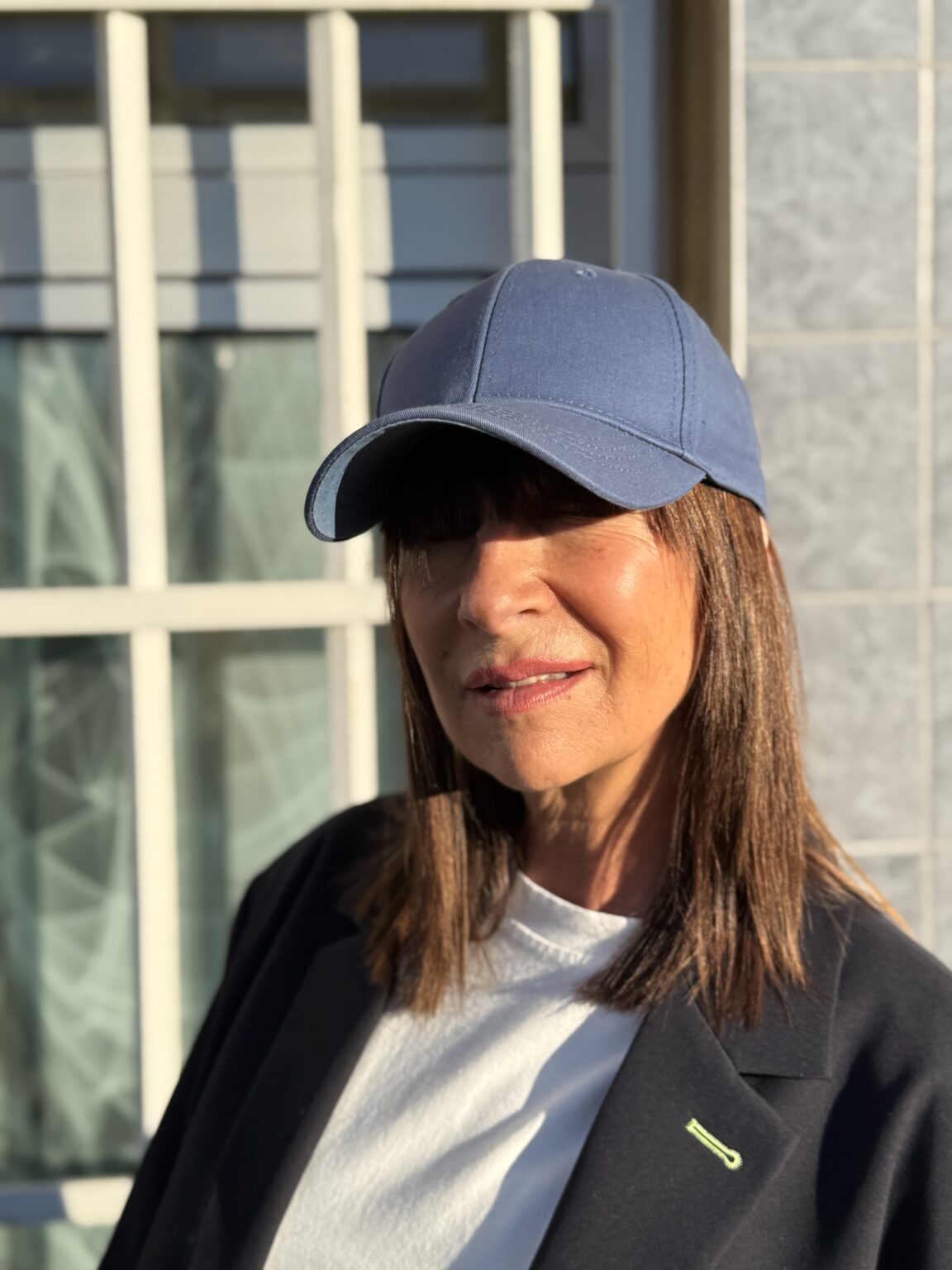 casquette coton unie bleu navy