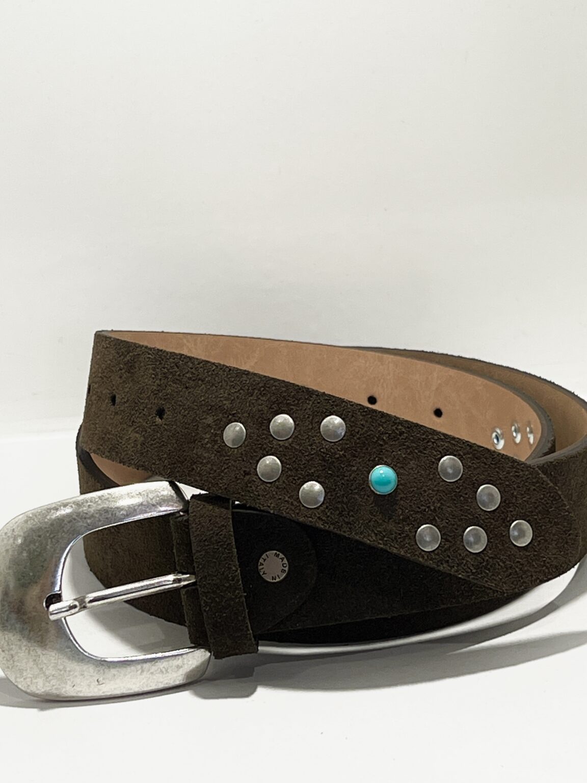 ceinture en cuir marron et boucle signature dixie (copie)