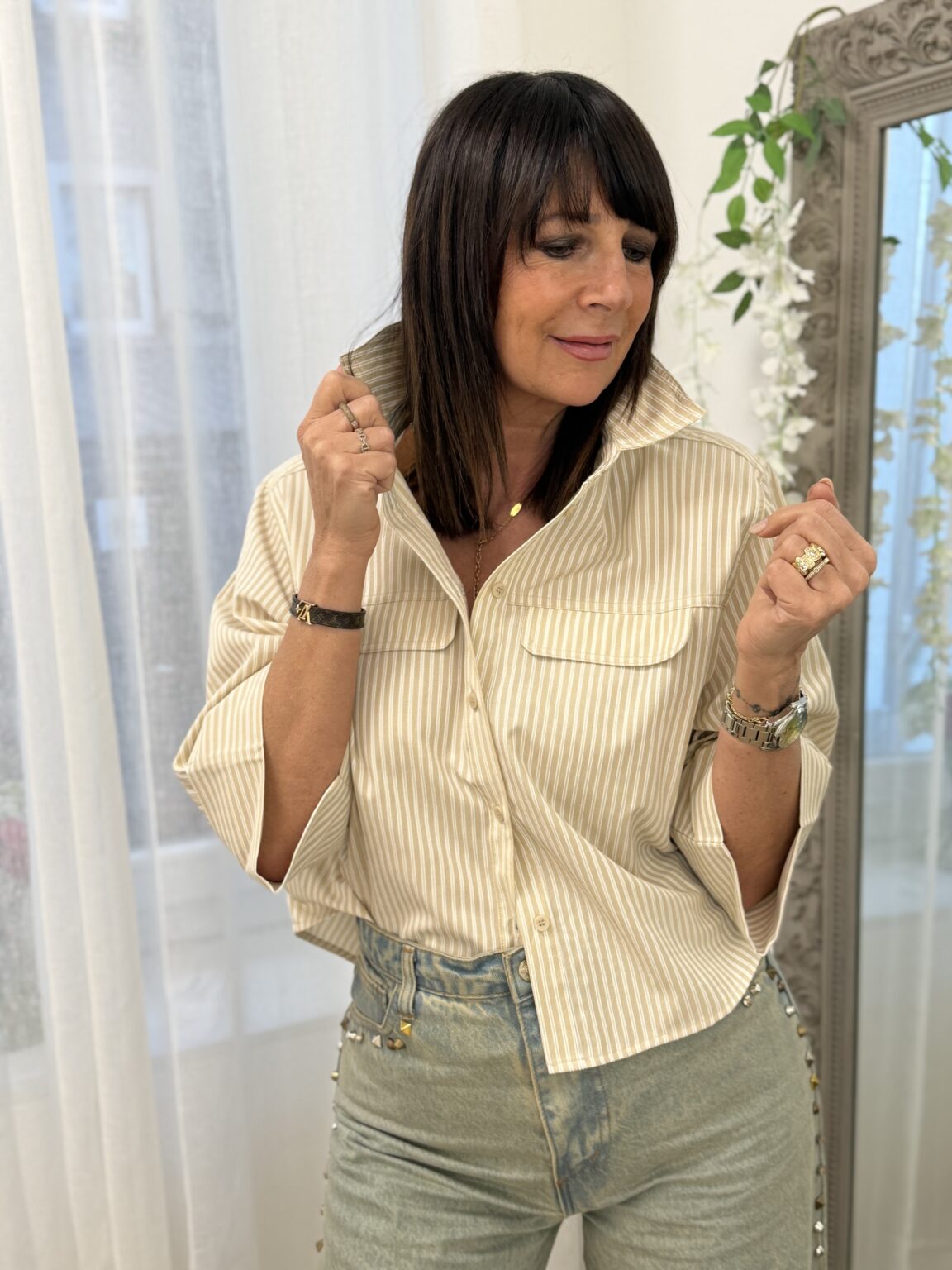 jean droit clouté souvenir