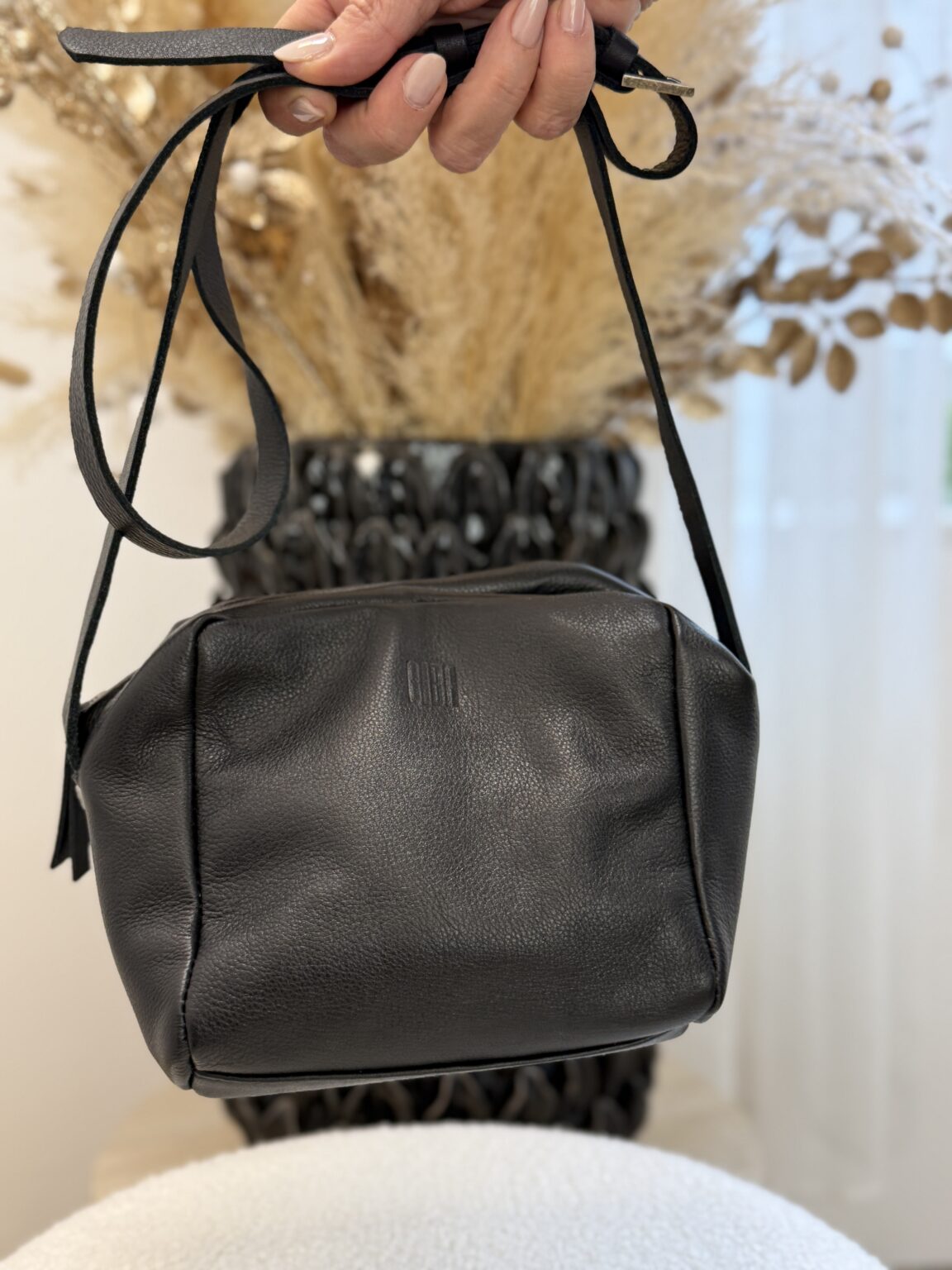 sac bandoulière en cuir n