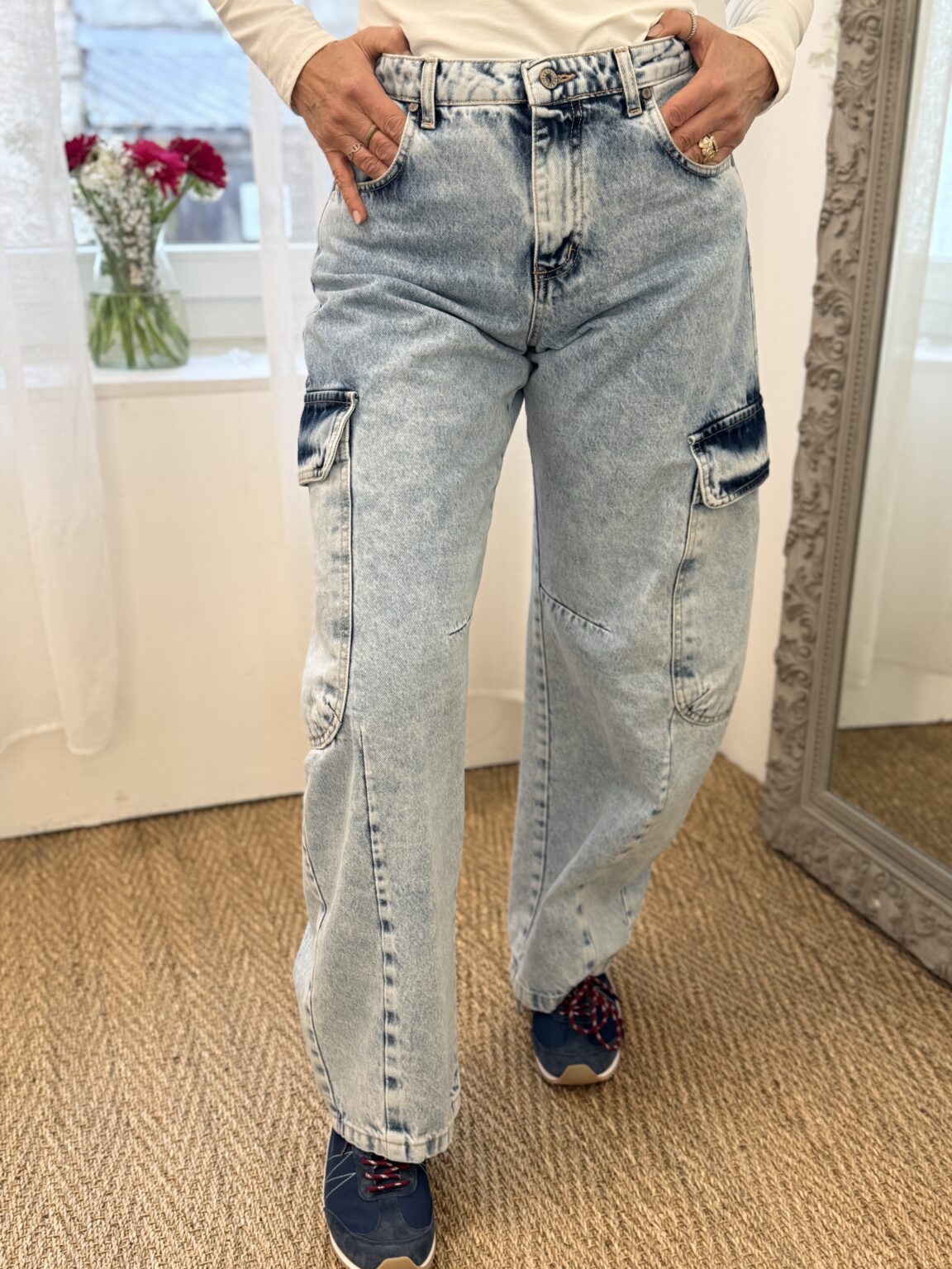 jeans cargo coupe large