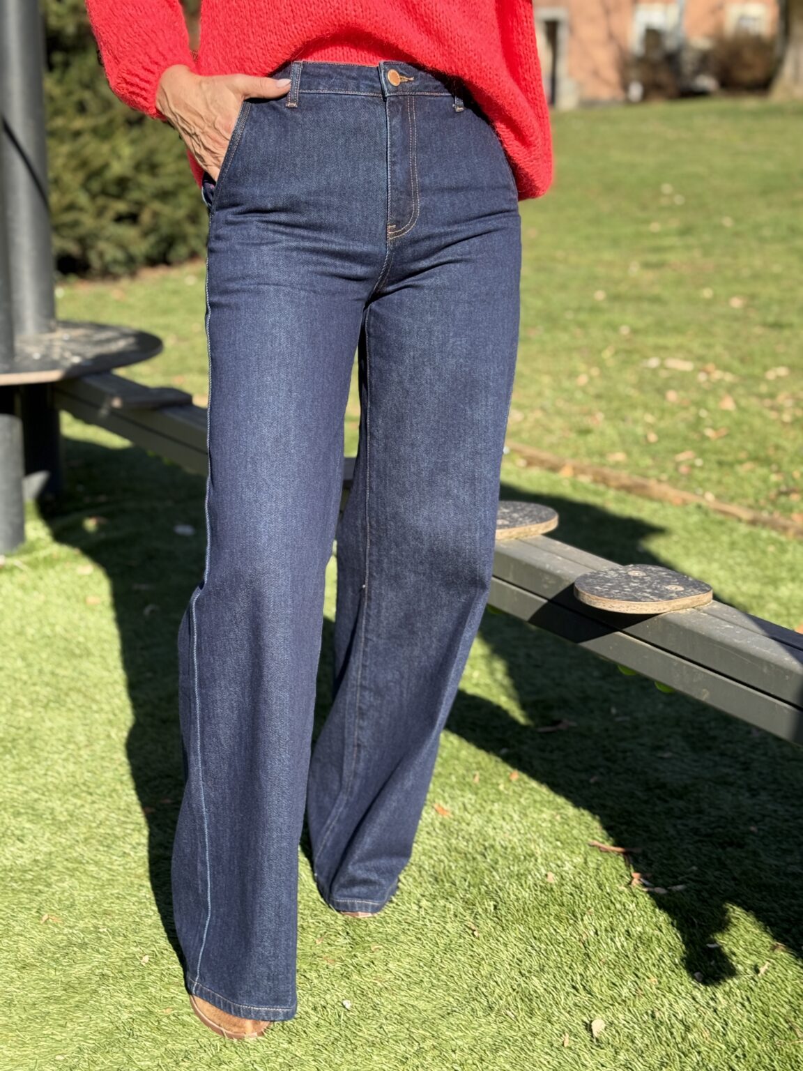 jean droit large brut petrona