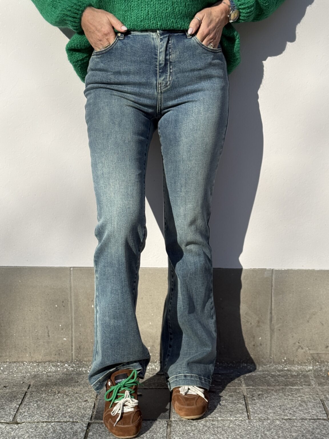 jean flare taille haute edge lancelot