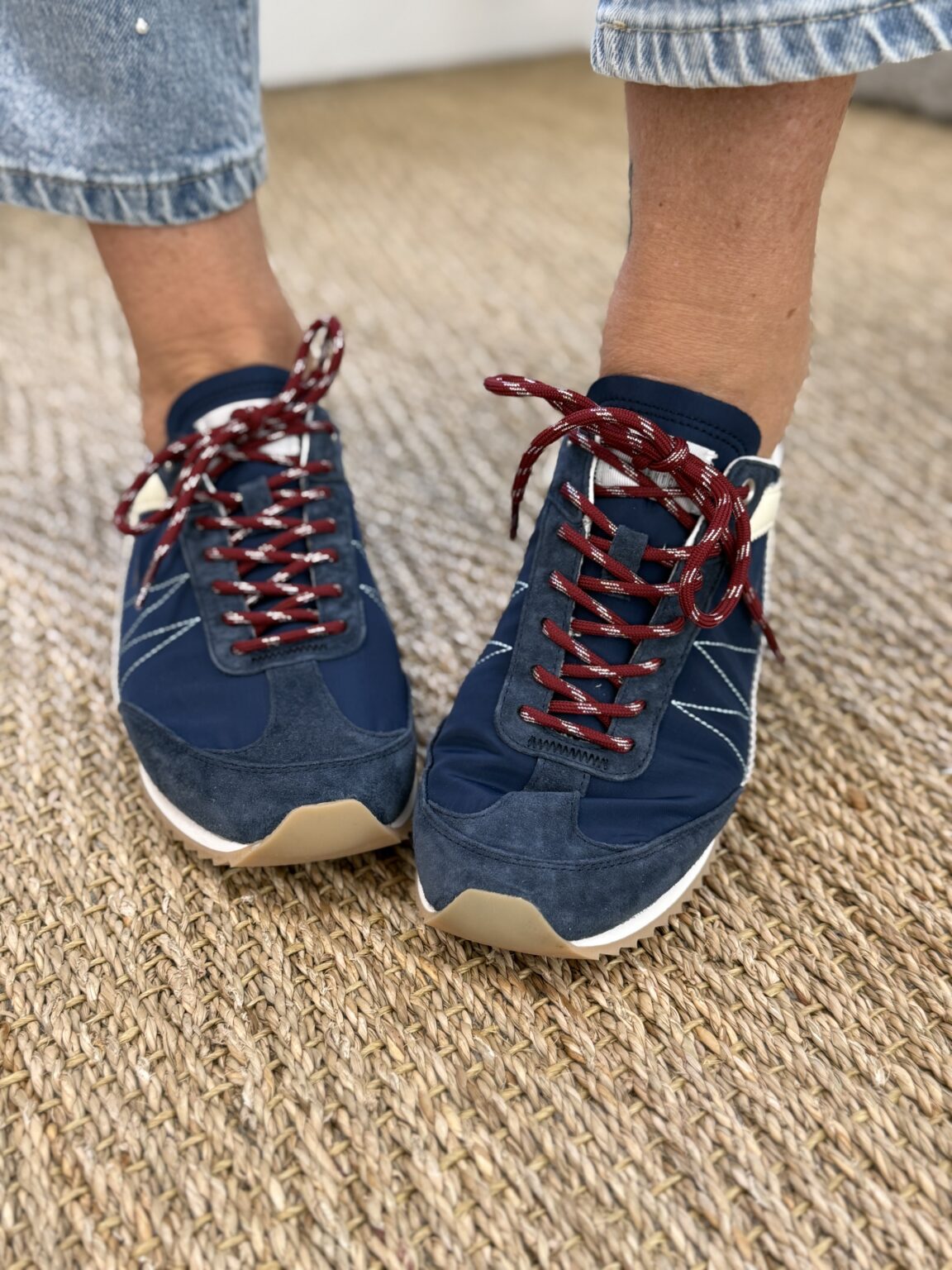 baskets à lacets running flex navy lina 0.105