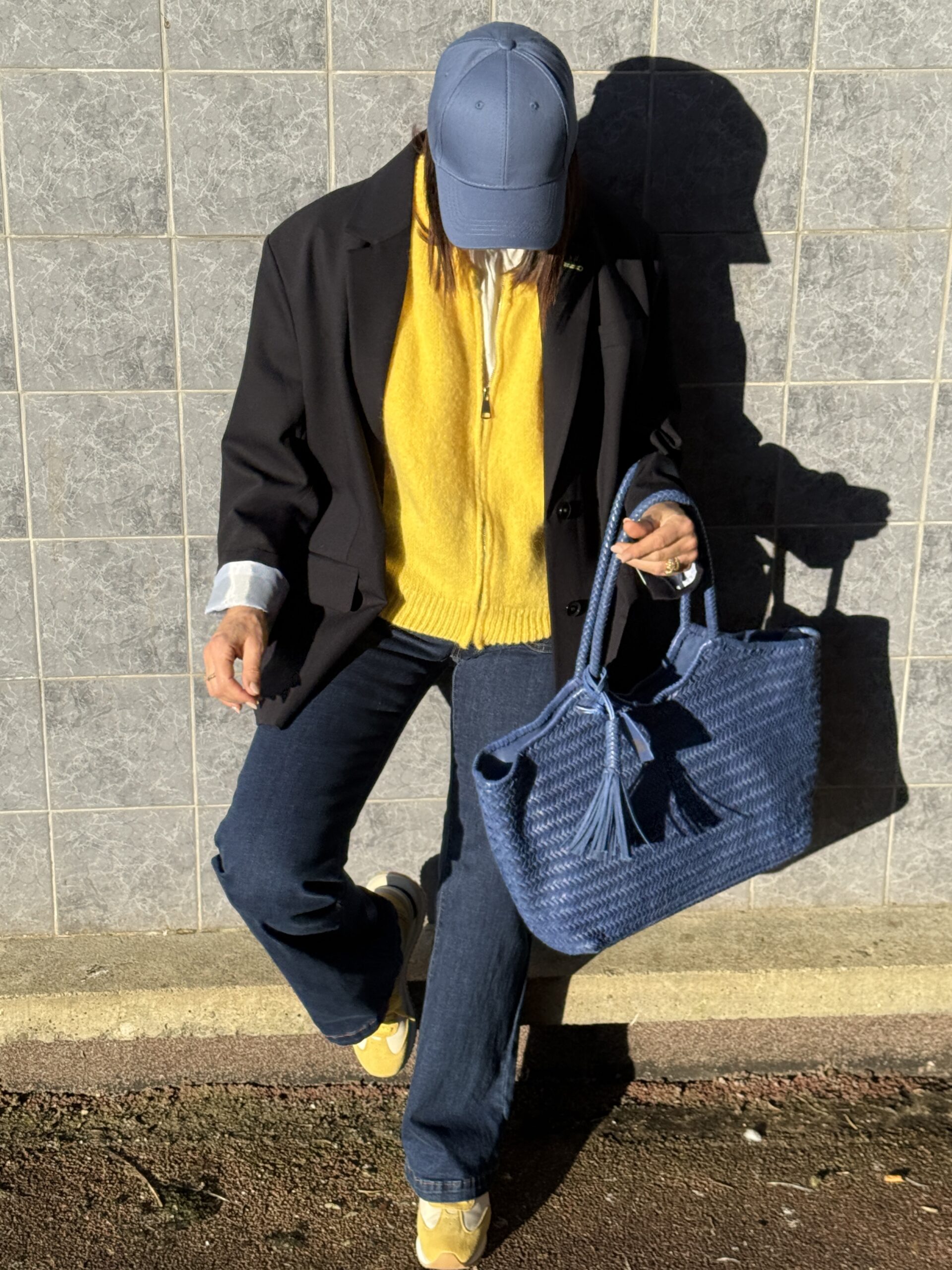 look jaune energique & bleu urbain