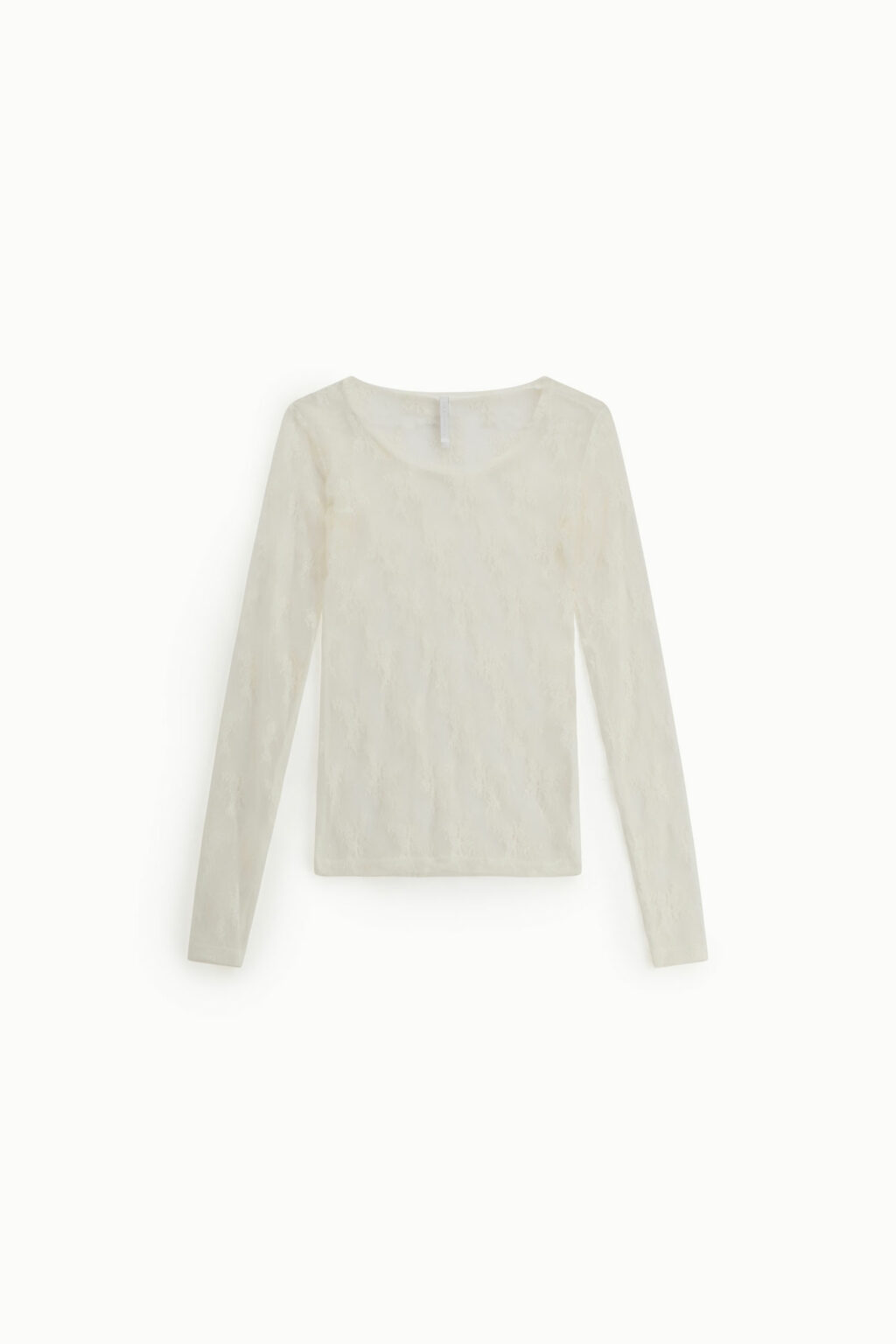 tw91lmx top haut dentelle manches longues ivoire