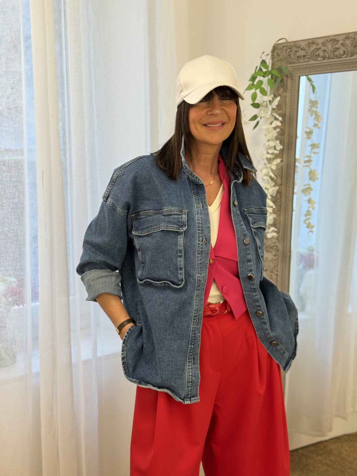 chemise en denim à poches oversize muchmoney
