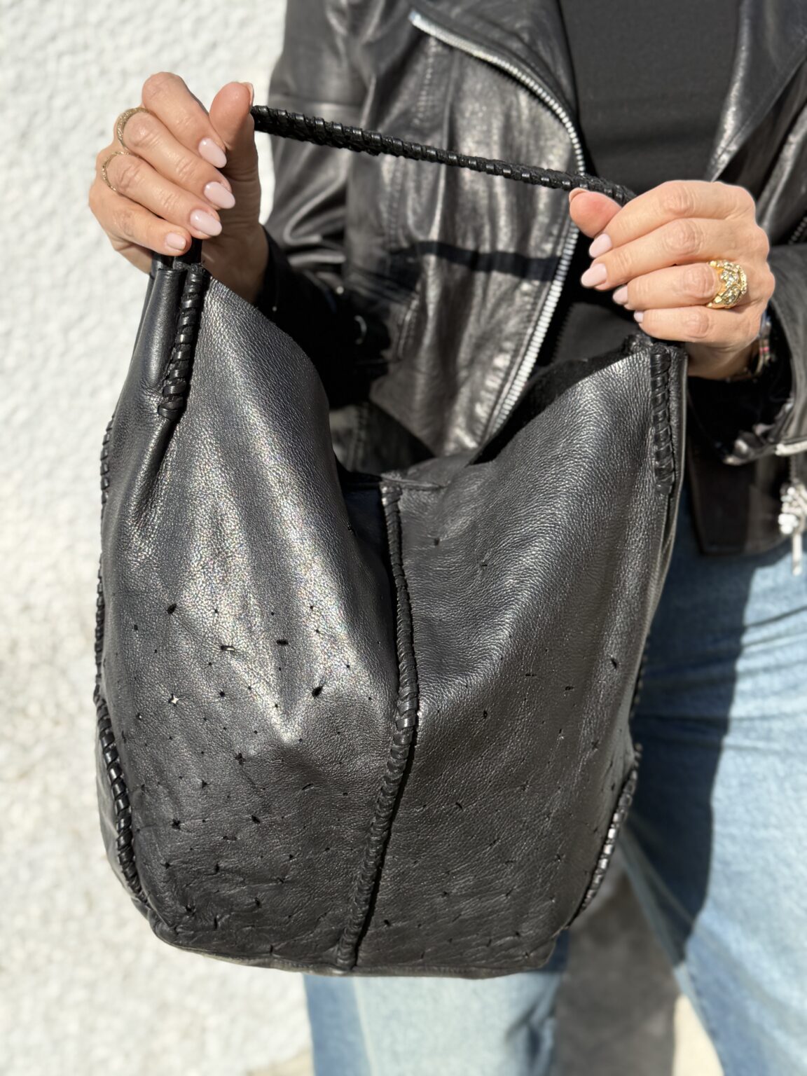 sac bandoulière noir eagle biba