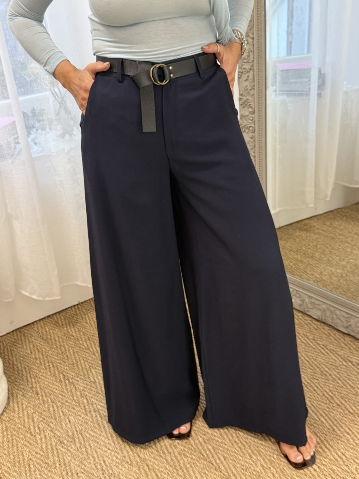 pantalon fluide large camel kikisix (copie)