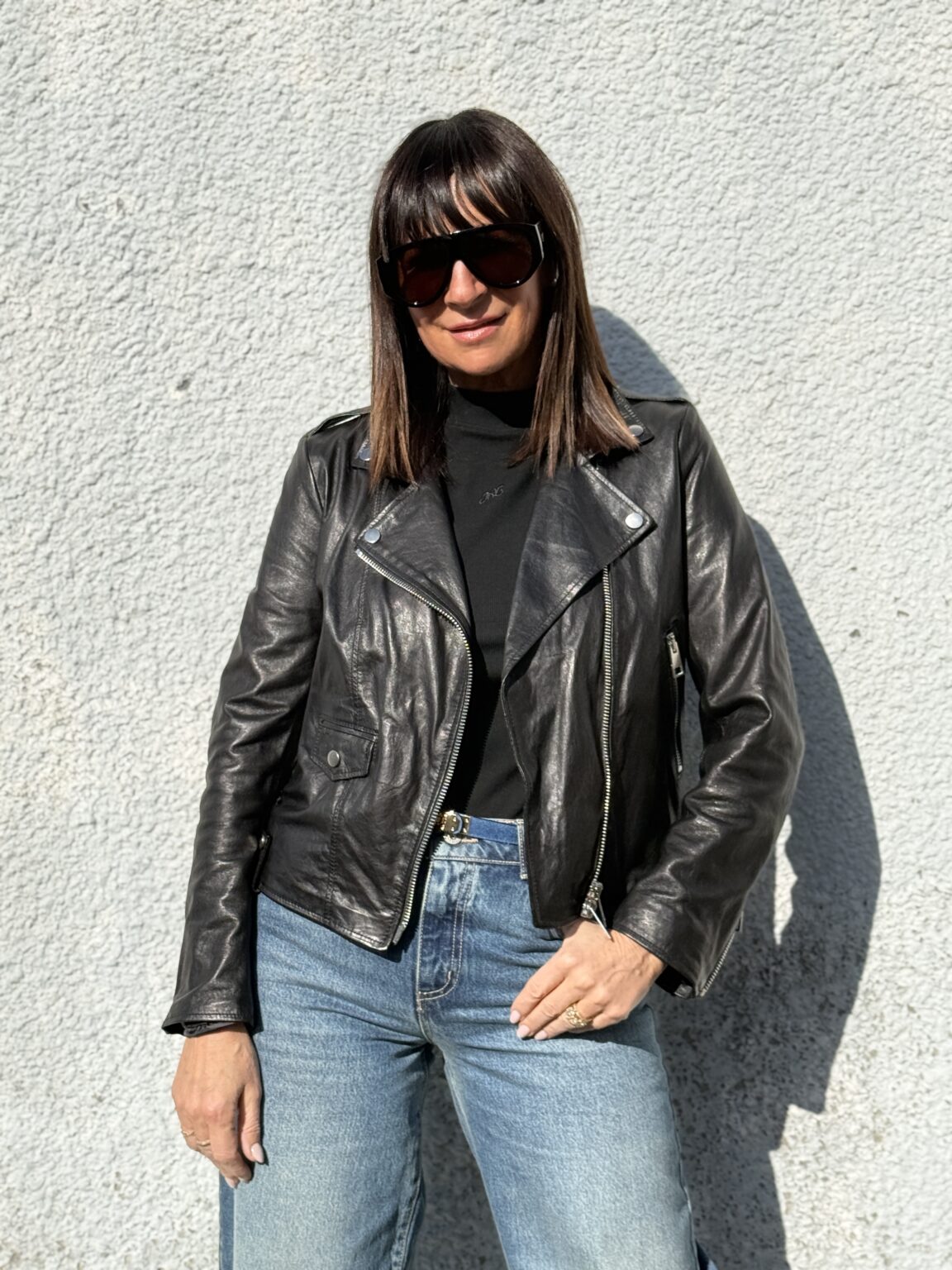 perfecto en cuir noir