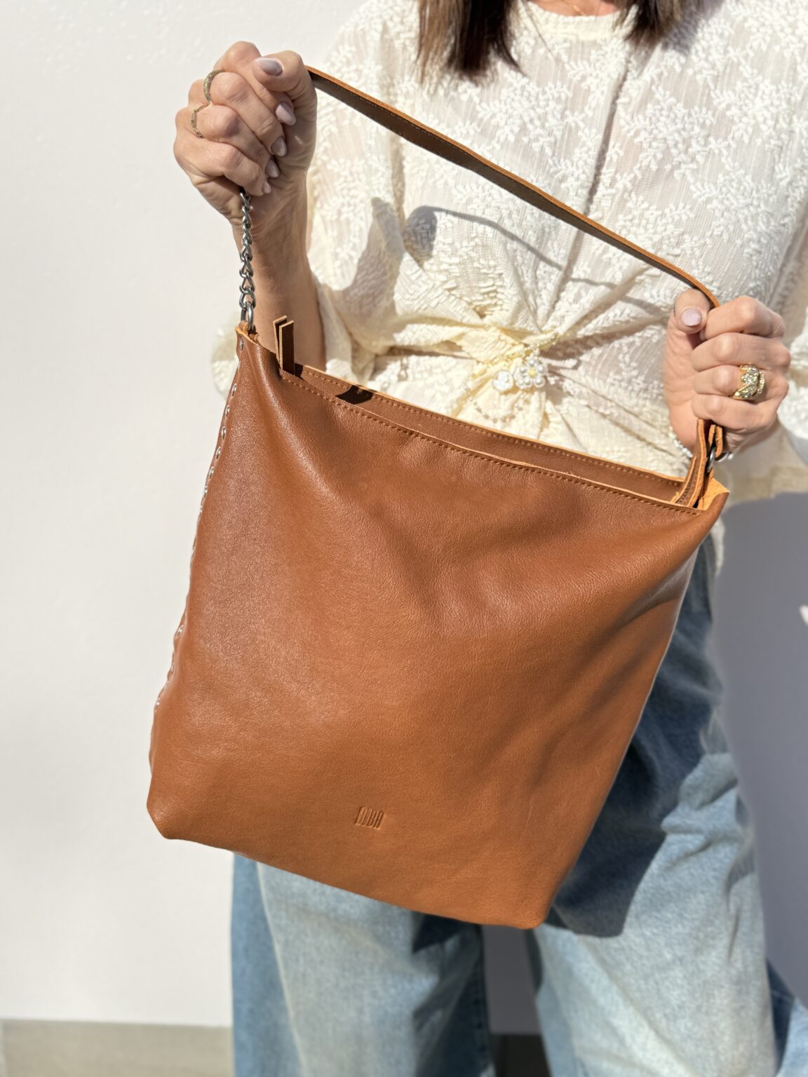 sac bandoulière camel new orange biba