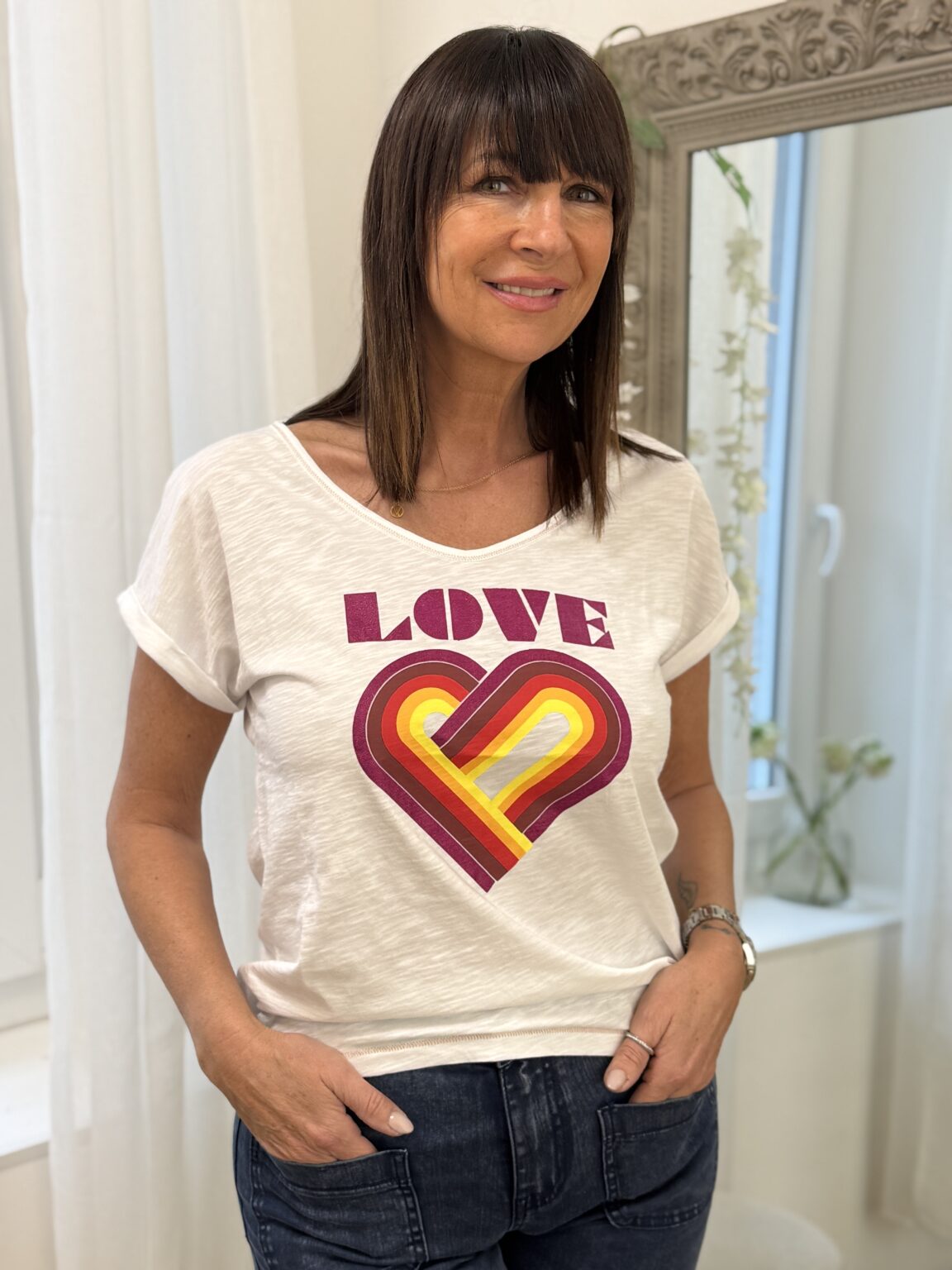 t shirt kaki imprimé "love" (copie)