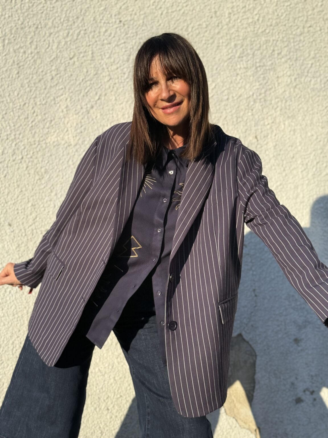 veste blazer rayée marine dixie