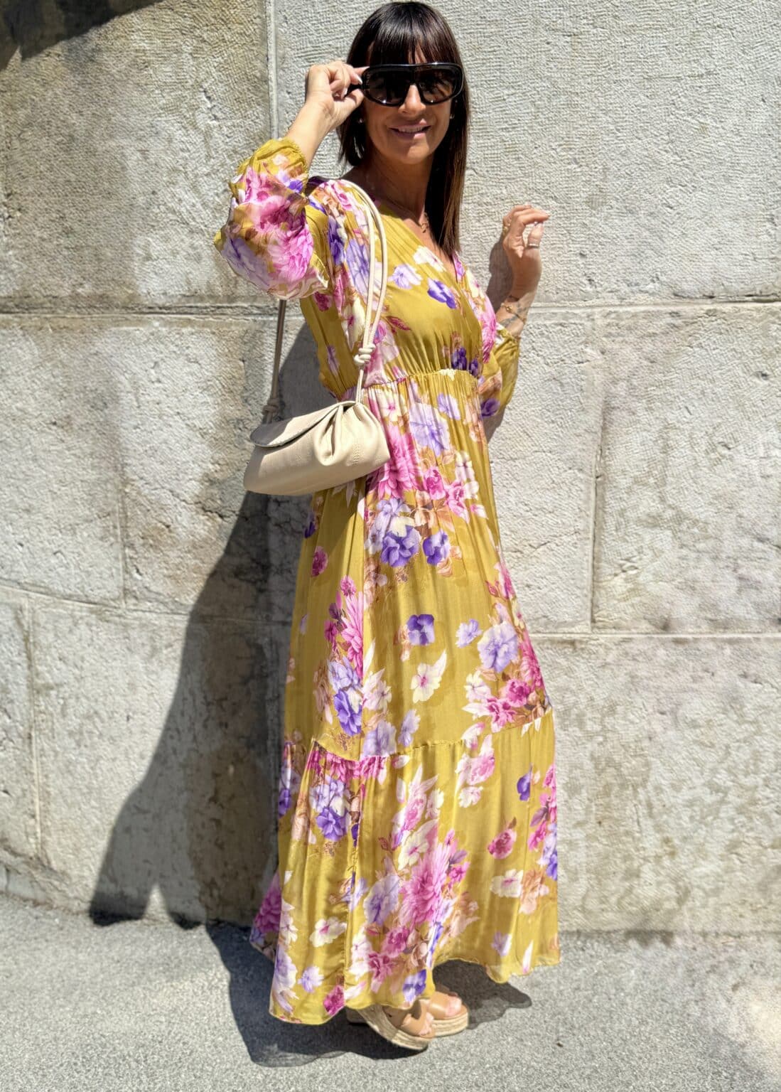 robe longue fluide fleurie dixie