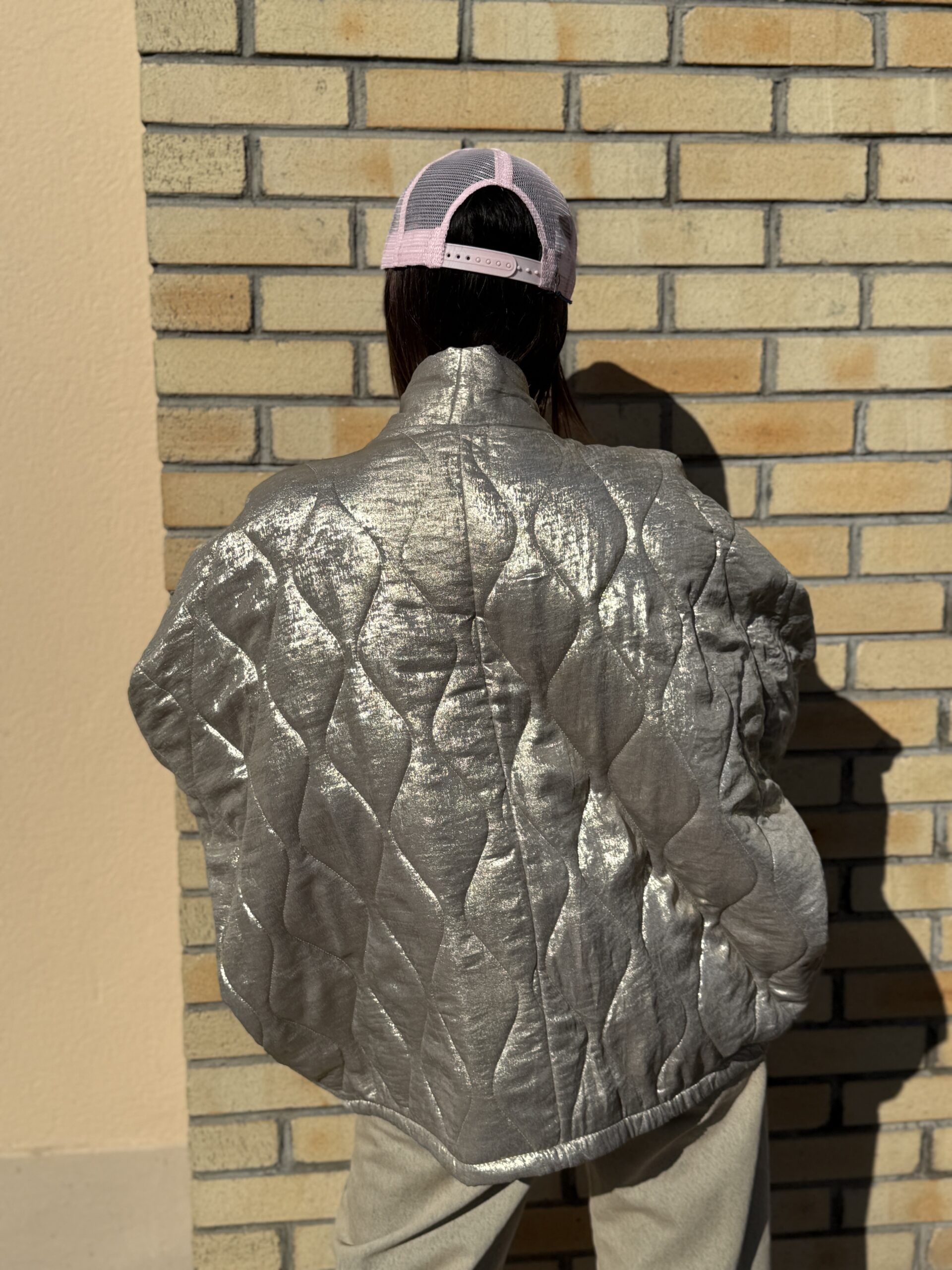 veste matelassée métallisée doré gold aokyanos