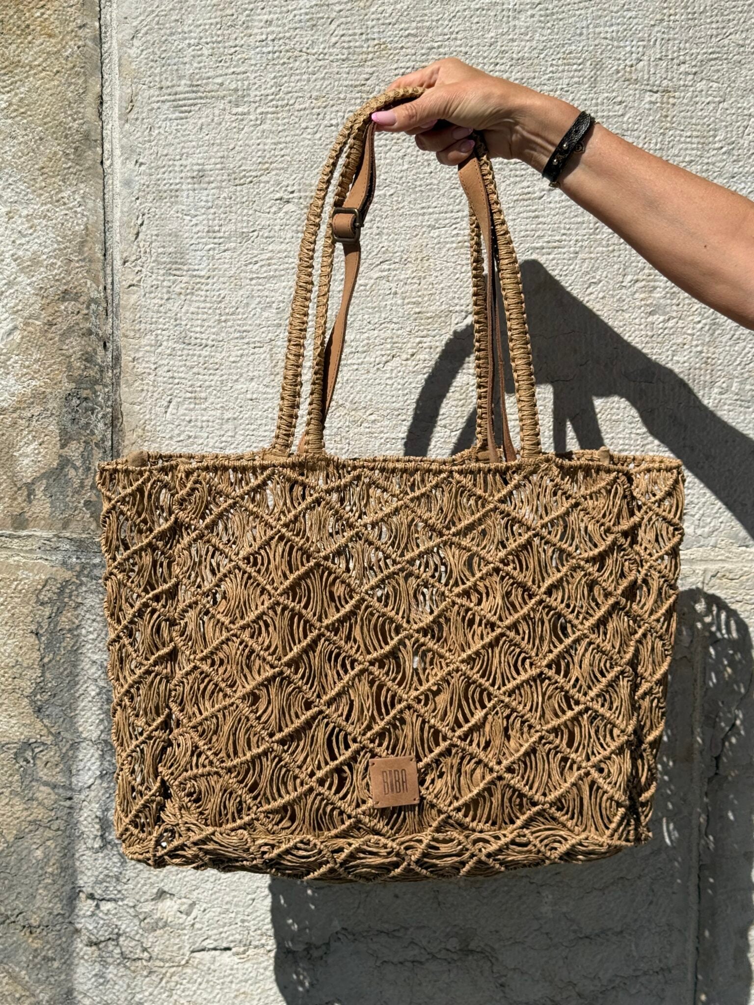 sac grand cabas tressé bicolore biba (copie)