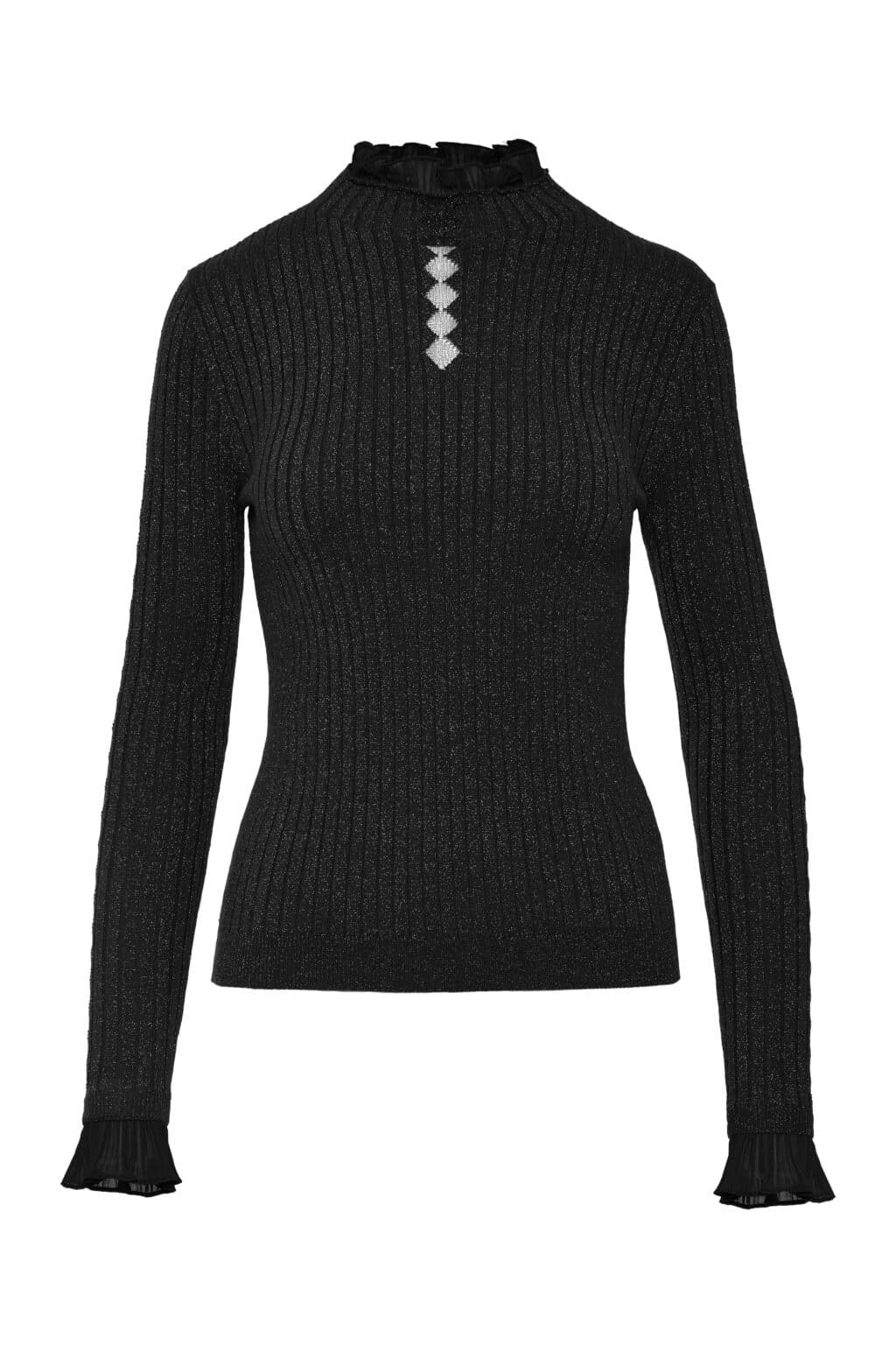 pull fin noir à paillettes bsb (amb)