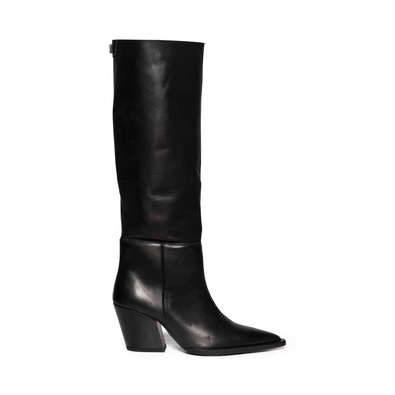 bottes hautes à talon carré noires steve madden (amb)