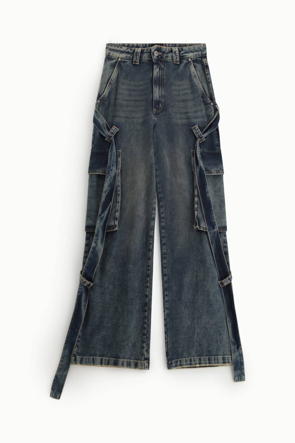 jean cargo en denim bleu dixie