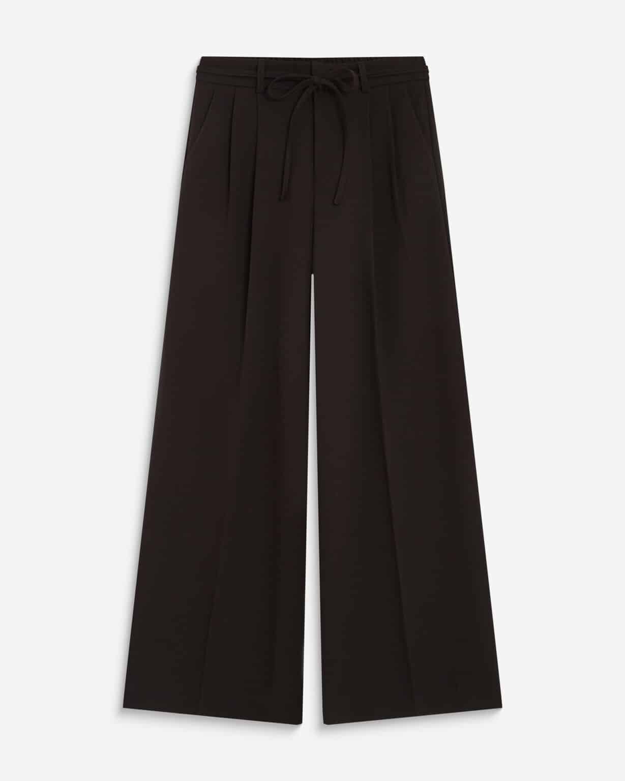 pantalon large fluide chocolat grace et mila