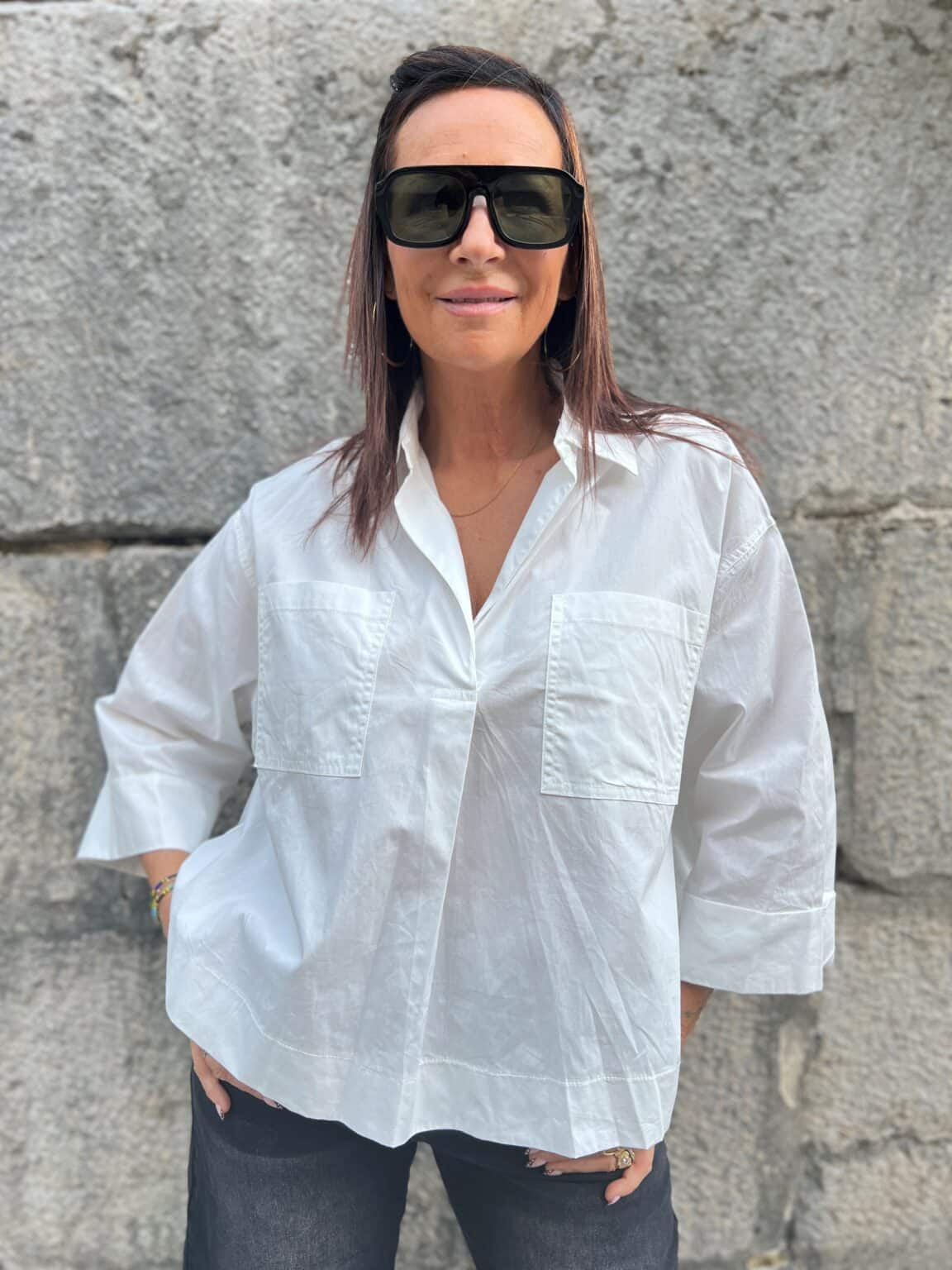 chemise oversize blanche gm