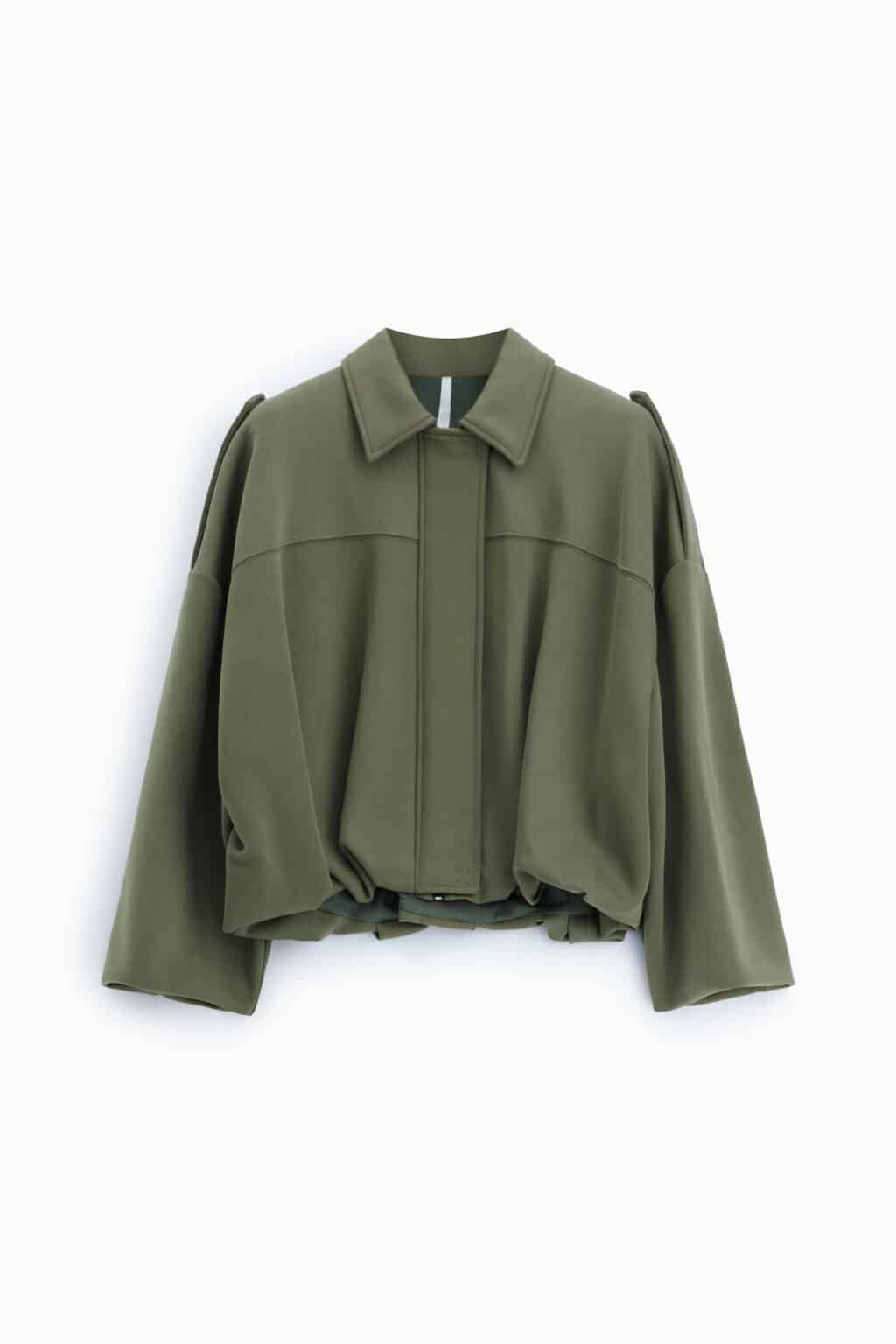 veste courte zippée kaki imperial