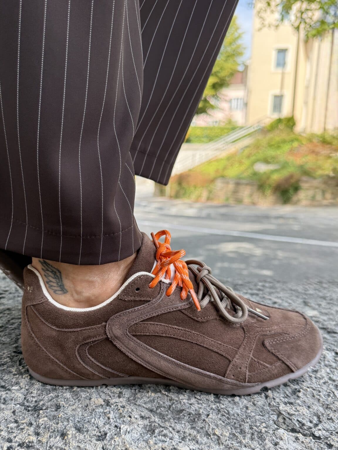 baskets à lacets brown cosmo 0.105