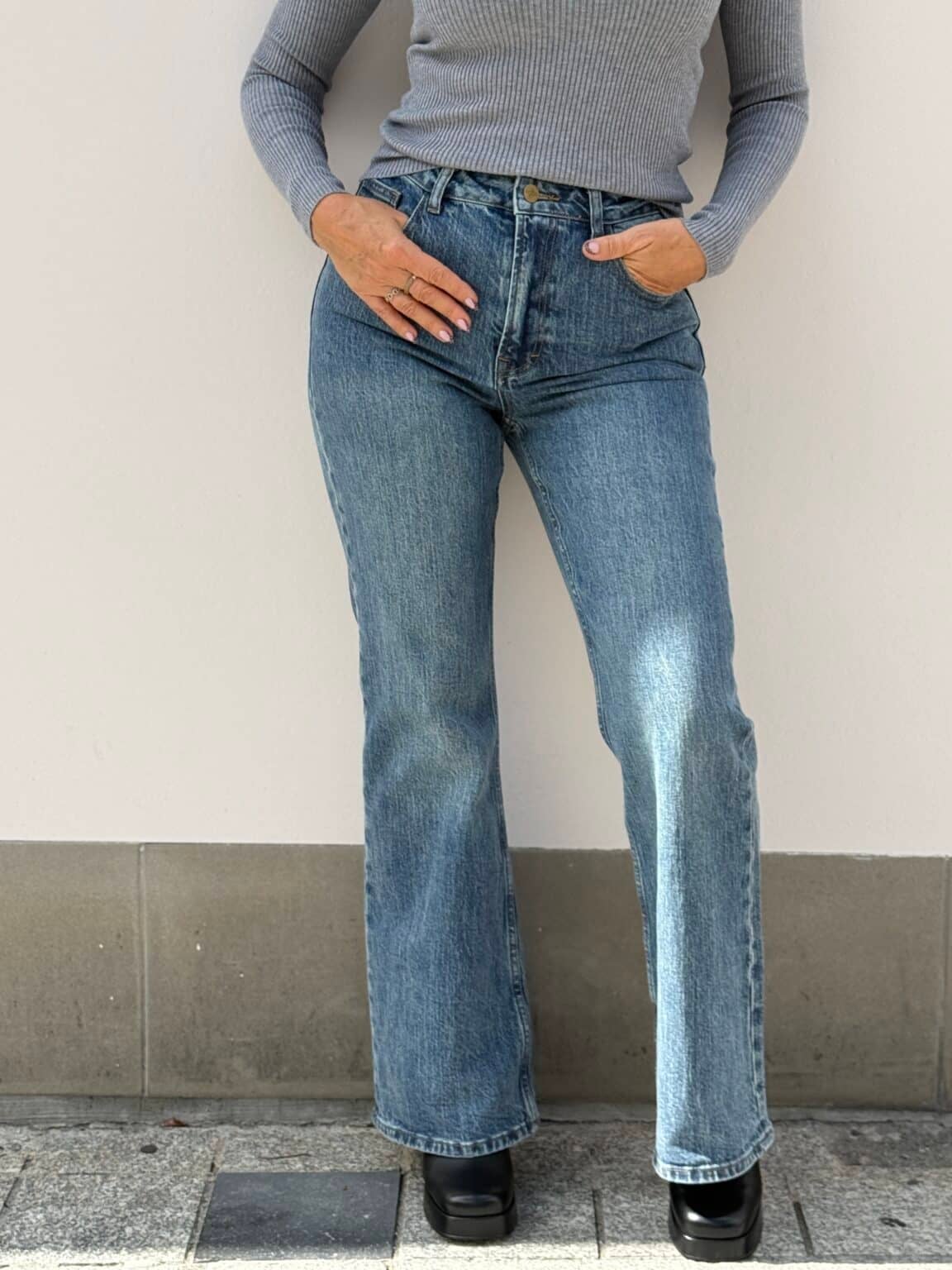 jean large en demin bleu grace et mila